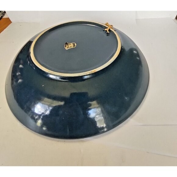 Gmunder Keramik Austria Hand Painted Decorative Stoneware Bowl 10 1/4" Wall Hang - Picture 7 of 13